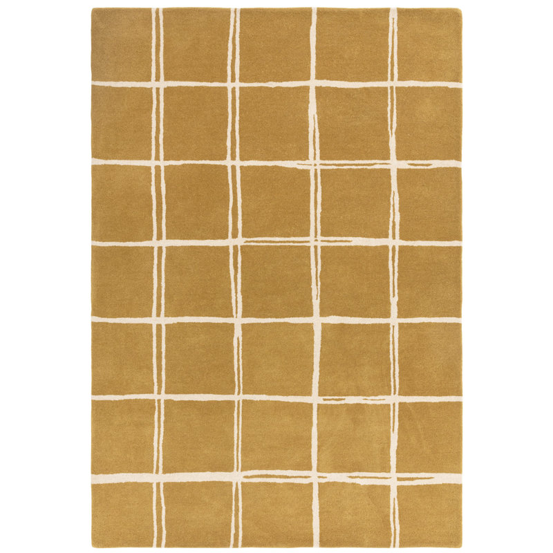 Lesia Geometric Wool Hand Woven Area Rug, Rectangle 120 x 170 cm