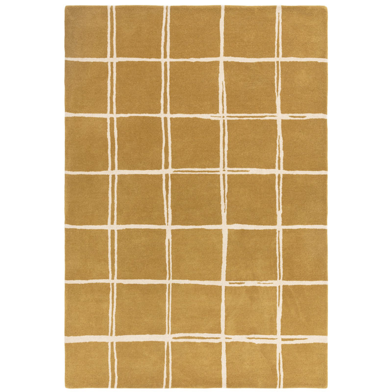 Lesia Rectangle Geometric Wool Hand Woven Dhurrie, Rectangle 120 x 170 cm