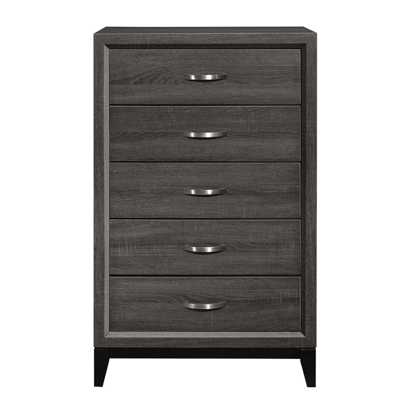 Commode au design contemporain gris