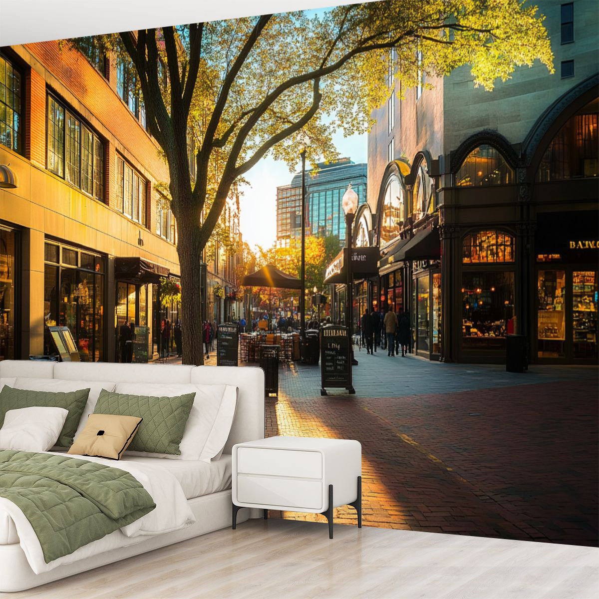 Latitude Run® Peel and Stick Canvas Wallpaper Wall Mural Quincy Market ...