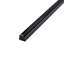 Neros 7.9" x 0.38" Glossy Ceramic Bullnose Tile Trim in Black