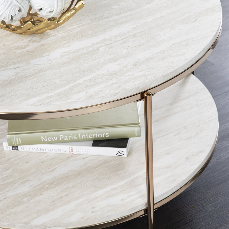Stamper Single Coffee Table, Champagne