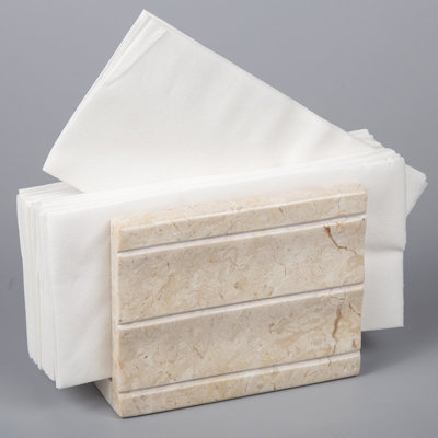 Porte-serviette sur pied en marbre naturel