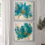 «Blue Infusion I», ensemble de 2 reproductions d'art encadrées-758792466-758792467-758792468