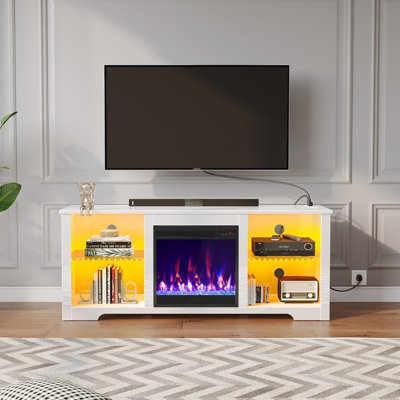Radmil TV Stand Fireplace for TVs up to 65" Fireplace
