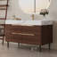 Ensemble de meuble-lavabo simple, autoportant et mural-482604368