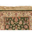 Hand Knotted Wool Area Rug in Green And Ivory
