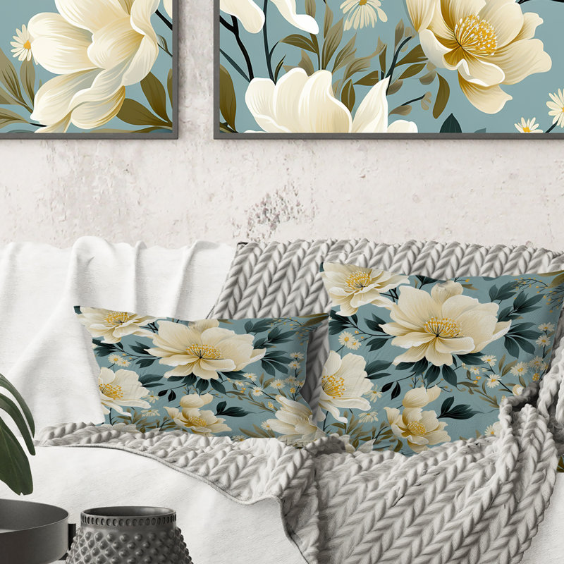 Floral Throw Pillow