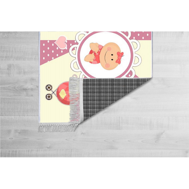 Creline Cotton Pink/Purple Rug, Rectangle 180 x 280cm