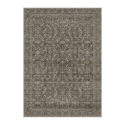 Tapis oriental rétro noir