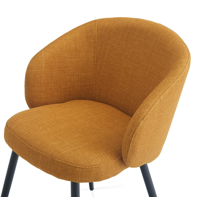 Oronogo 42cm H Upholstered Armchair, Yellow