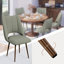 Chaises de salle à manger rembourrées, chaise de cuisine d'appoint en sherpa-1009102699-1009102700