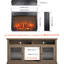 Foyer encastrable ultra mince de 18 pouces - électrique avec bûche et flamme réaliste, protection contre la surchauffe, 1400 W / 5000, 400 pieds carrés Système de chauffage à chaleur mince et protégé Ft 18 po Ft.