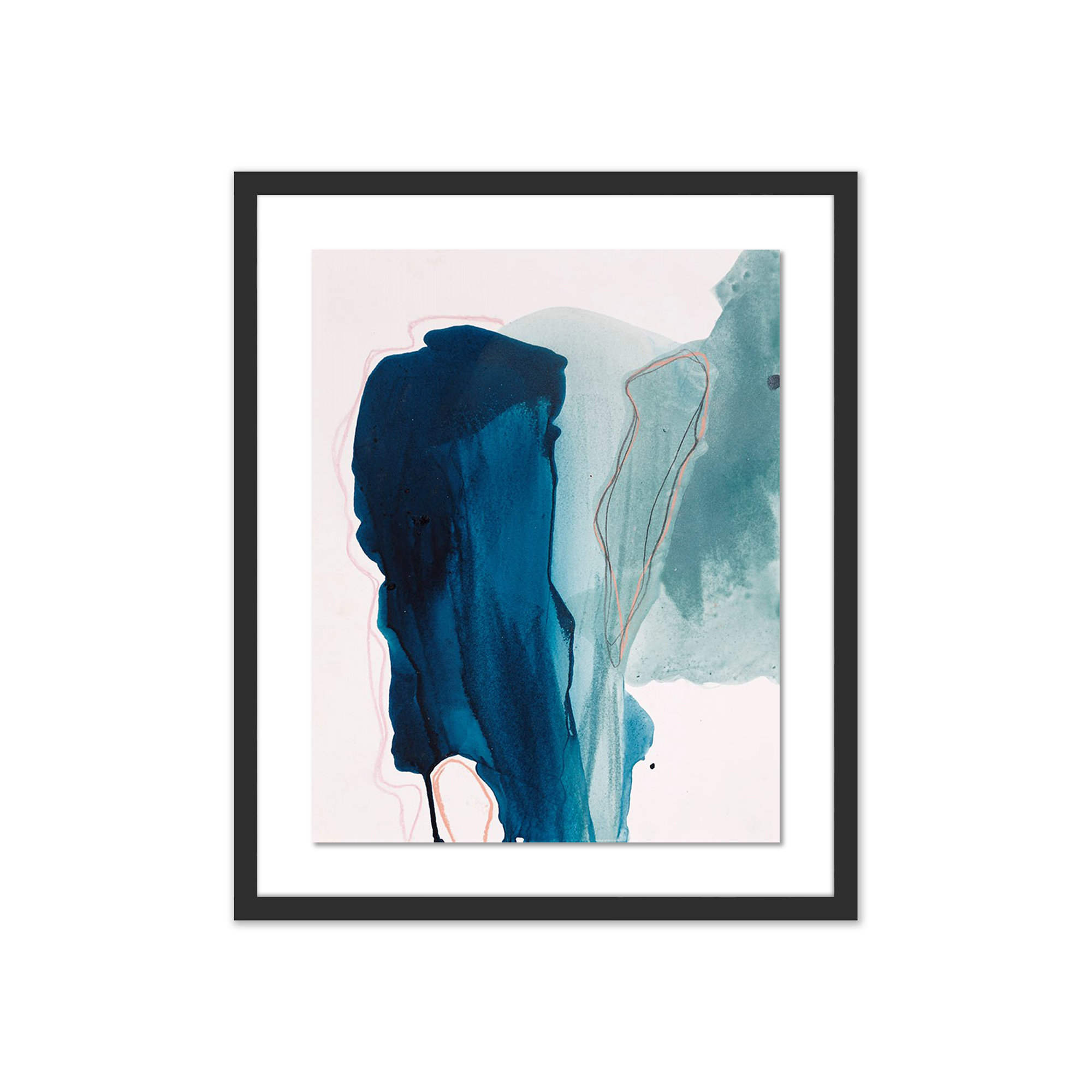 Depth by Kim Whiteside, Black, 24" H x 20" W x 1.5" D