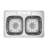 Drop-In Double Bowl Stainless Steel Kitchen Sink
