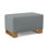 Buttress Boucle and Velvet Ottoman