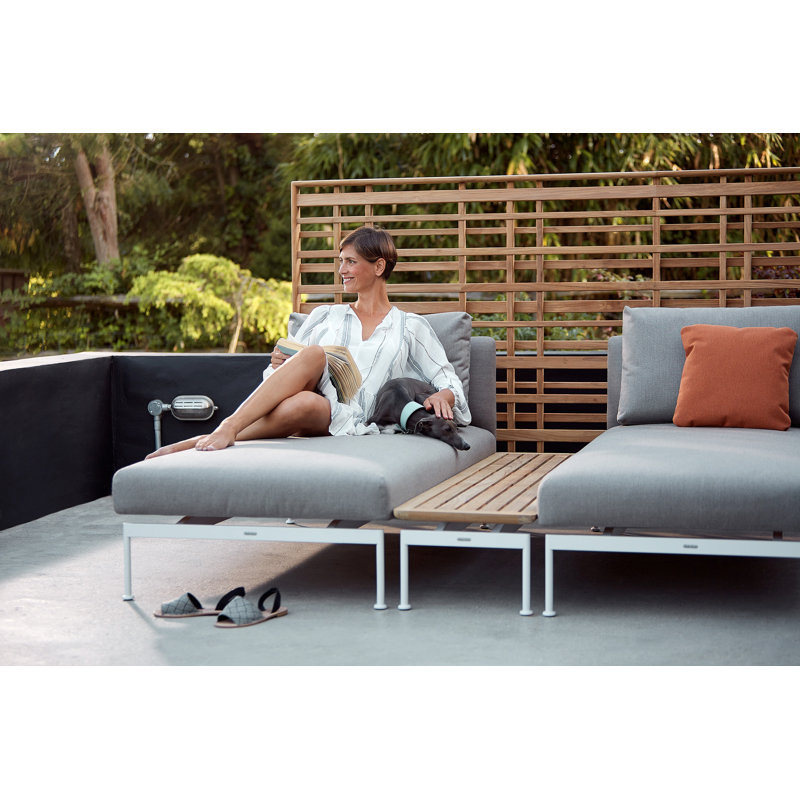 Woodland Screen - Natural Teak, 52" H x 90" W x 3" D