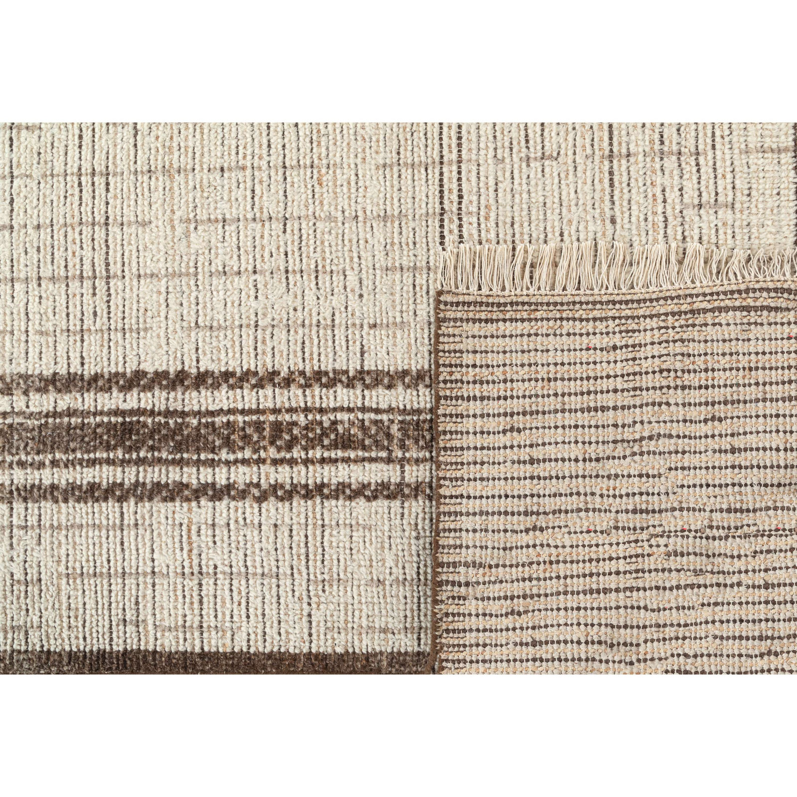Todd Hand-Knotted Abstract Wool Rug, Rectangle 6' x 9'