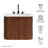 Zia 24" Wall-Mount Bathroom Vanity With Marble Sink-111150383
