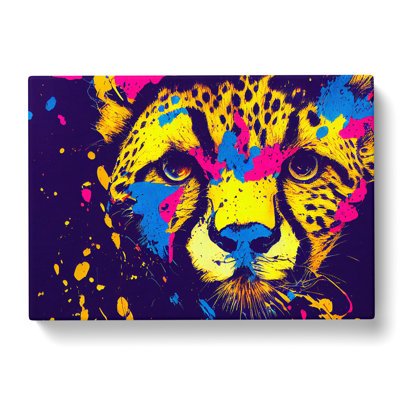 Cheetah Splash Vol.1 Abstract - Wrapped Canvas