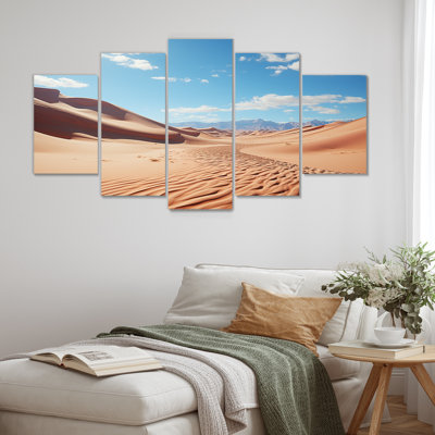 «Desert Dunes» Horizon VI - Toile d'art mural multicolore