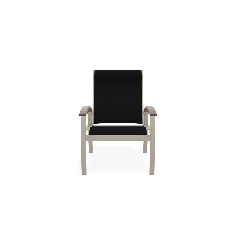 Chaise de patio Askar, Désert, Désert texturé, Noir 5D Sunbrella®