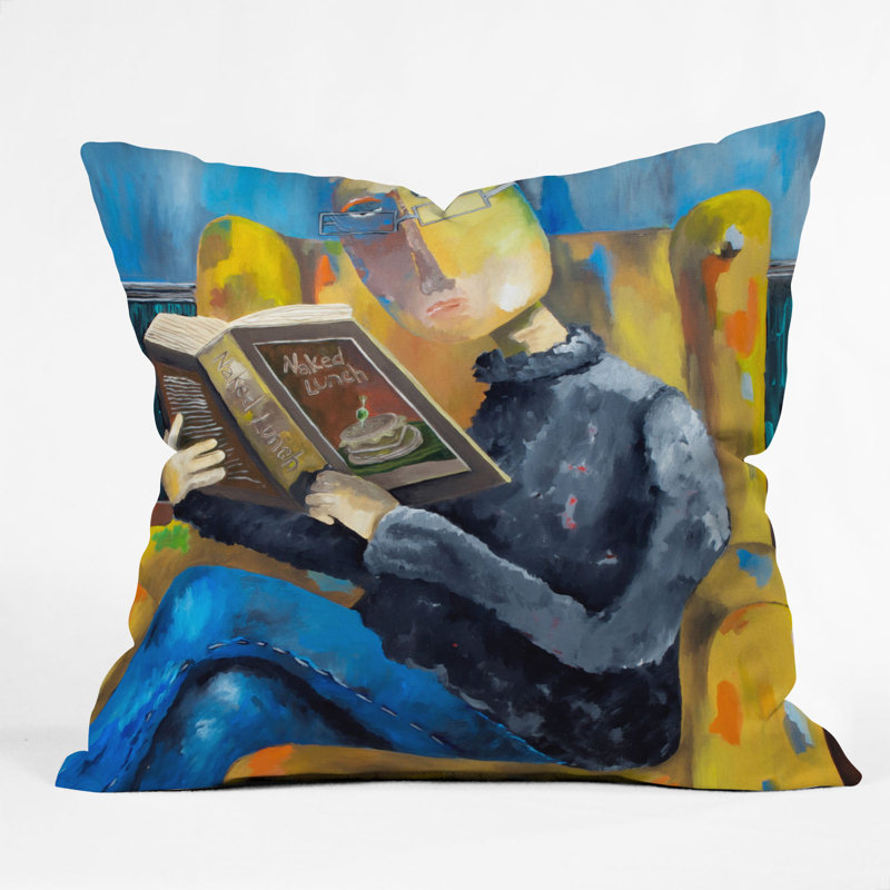 At the End of the Fork Throw Pillow, 20" x 20"