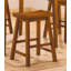 Ensemble de 2 tabourets de salle à manger décontractés en bois massif-429625107