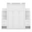 Lit escamotable double avec tiroirs, tablettes et lumières DEL, lit plateforme pliable en bois, cadre de lit mural pour chambre d'amis