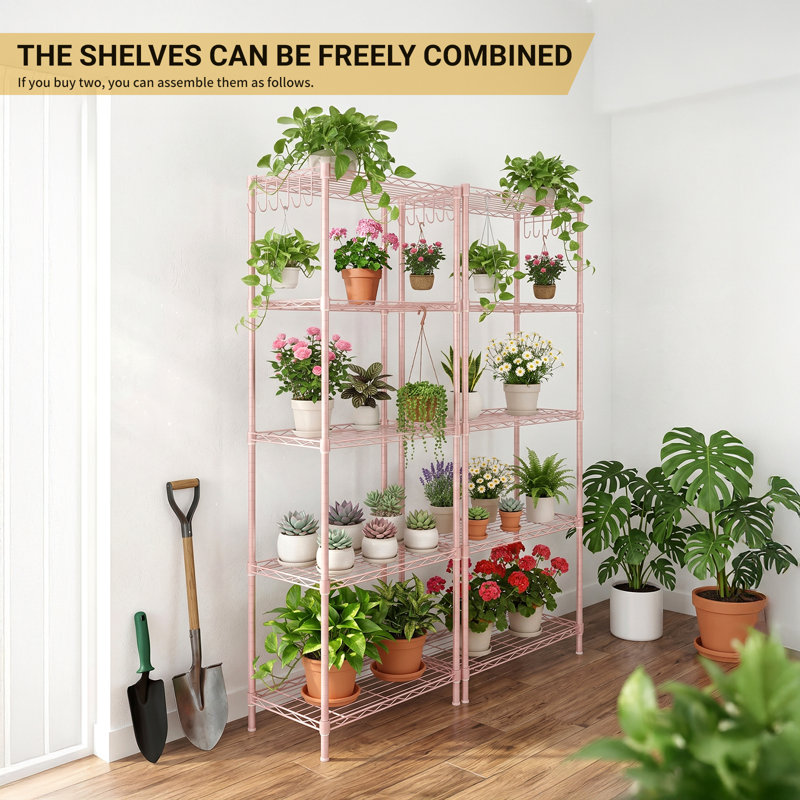 5-Tier Storage Rack With Adjustable Shelves