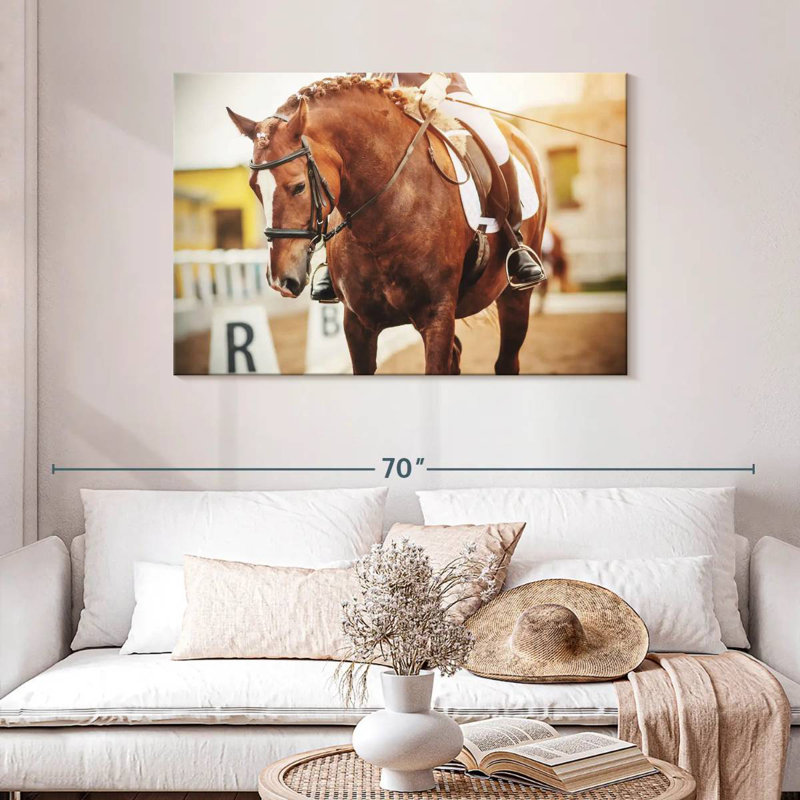 Cheval châtaignier Sireci, H 30 po x l 45 po