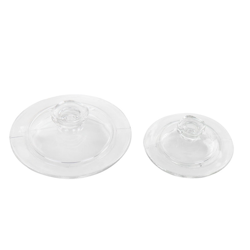 Clear Glass 4-Piece Airtight Canister Set with Twist Top Lids