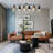 57" 6 -Light Fixed Track Track Lighting Fixtures Ceiling with Dimmable and Adjustable Head