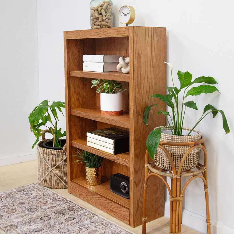 Bibliothèque en bois Port City, Chêne séché, (4 tablettes) H 48 po x l 30,5 po x P 10,63 po