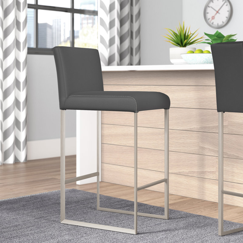 Tabouret de bar et de comptoir Tate, Gris, Tabouret de bar (assise de 30 po de hauteur)