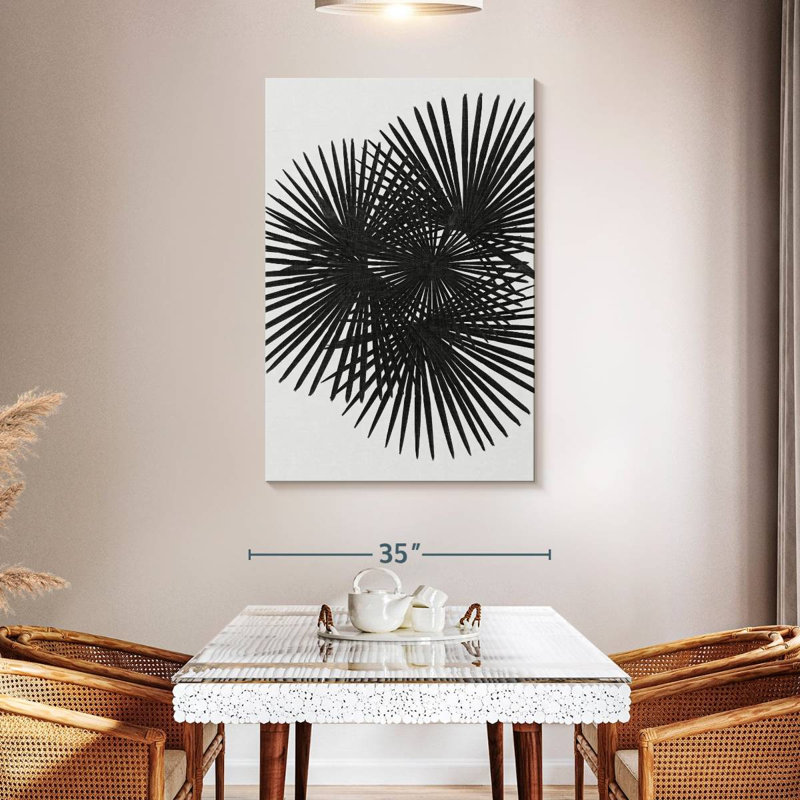 Harnek Fan Palm BW, H 48 po x l 32 po