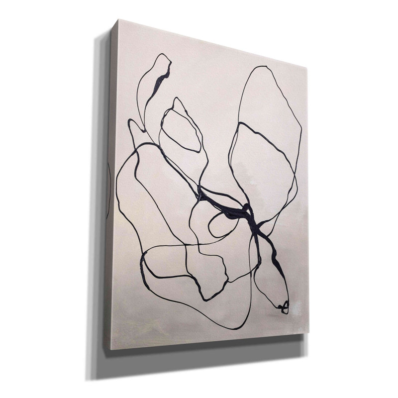 «Pertti fine line 4» sur toile par Design Fabrikken, H 16 po x l 12 po x P 0,75 po