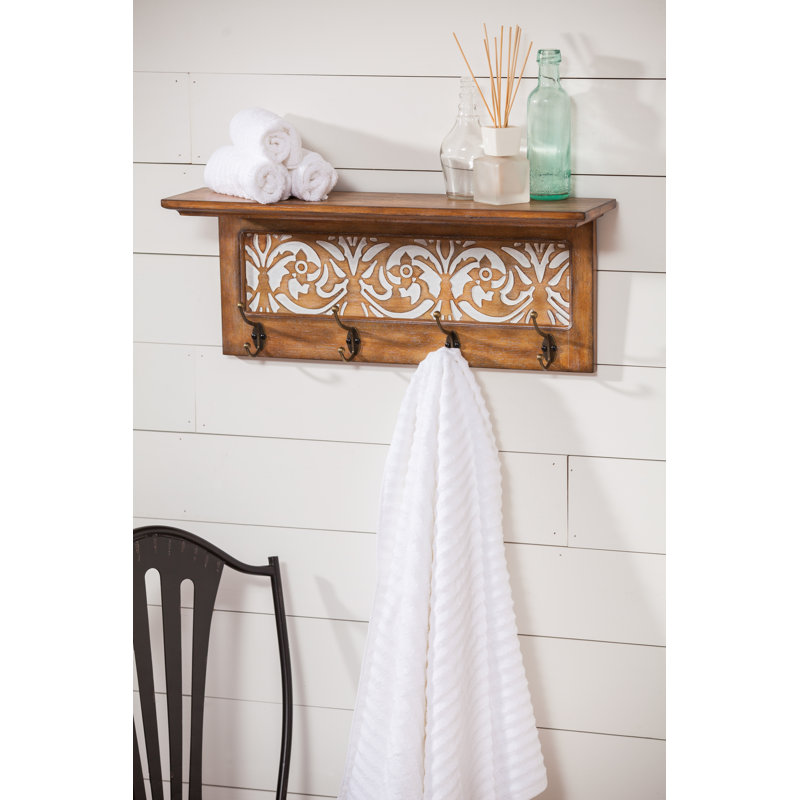 Coen Solid Wood Floating Shelf