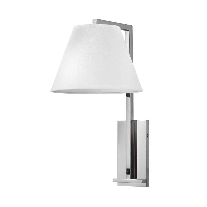 Confident Collection Plug-in Armed Sconce