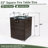Wicker Fire Pit With Glass Wind Guard