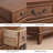 Coffee Solid Wood Shoe Storage Bench-736021008