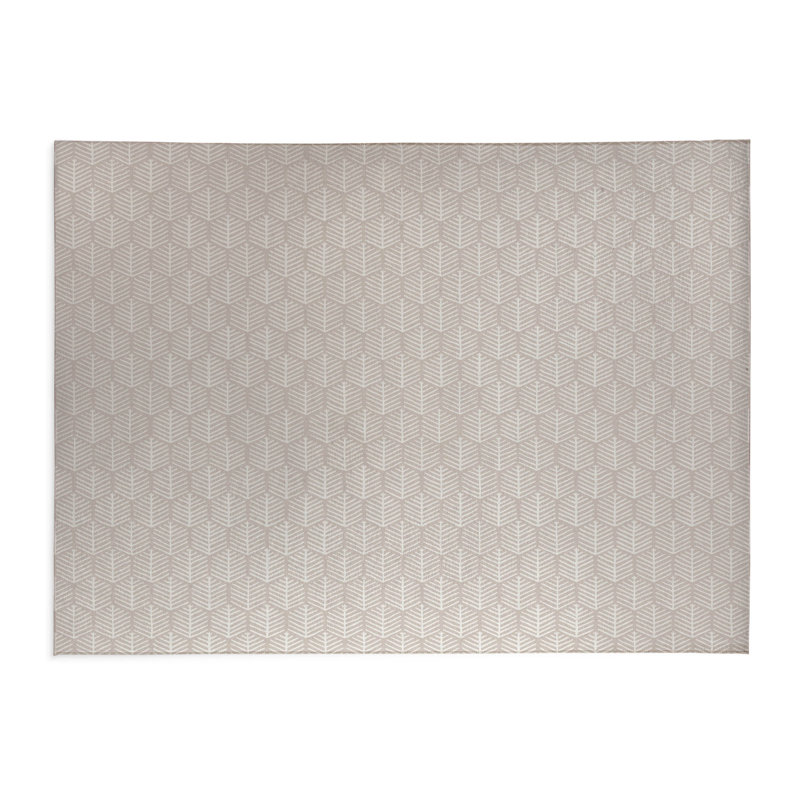 Tapis de cuisine antidérapant léger Stitch Patch, Taupe, Rectangulaire 2 pi x 3 pi