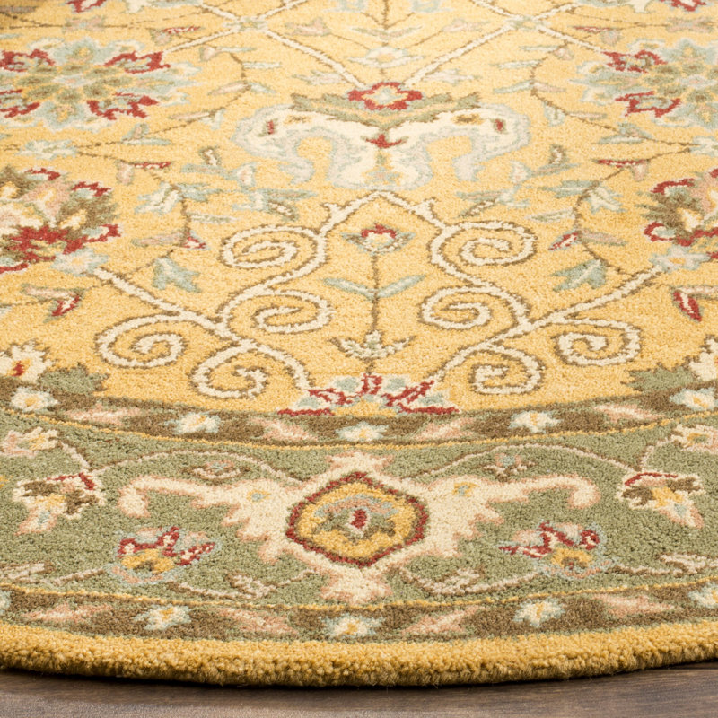 Dunbar Hand Tufted Wool Oriental Rug, Round 3'6"