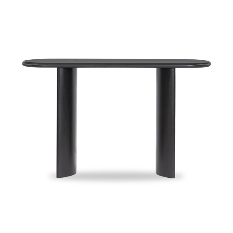 Paden 51'' W Solid Wood Console Table, Aged Black