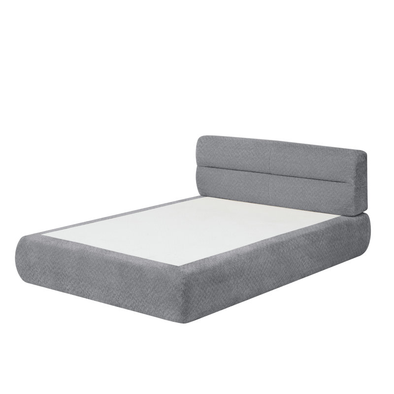Lit compressible en chenille pour salon, appartement, Gris foncé