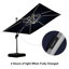 Parasol lumineux en porte-à-faux carré avec base 9 pi x 9 pi Lime, bleu marine-1195930818-1119628626