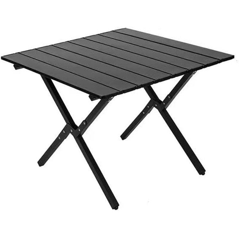 Charin Rectangular Metal Folding Outdoor Dining Table , cm W cm D, 52cm H x 60cm W x 60cm D