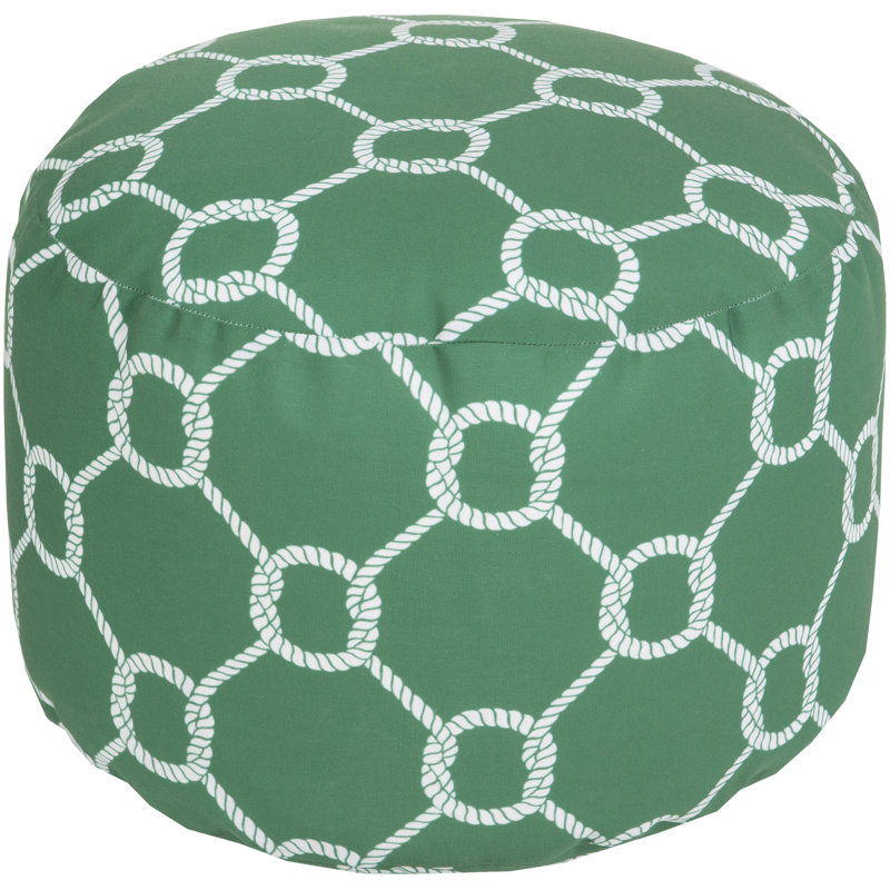 Canadice Upholstered Pouf, Green