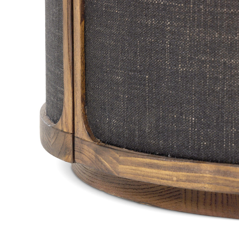 Bertie End Table-Black Linen