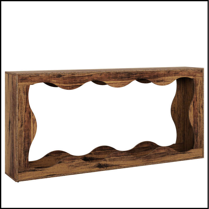 Console rustique avec rangement spacieux, idéale pour les entrées et les salons, conception étroite pour les petits espaces